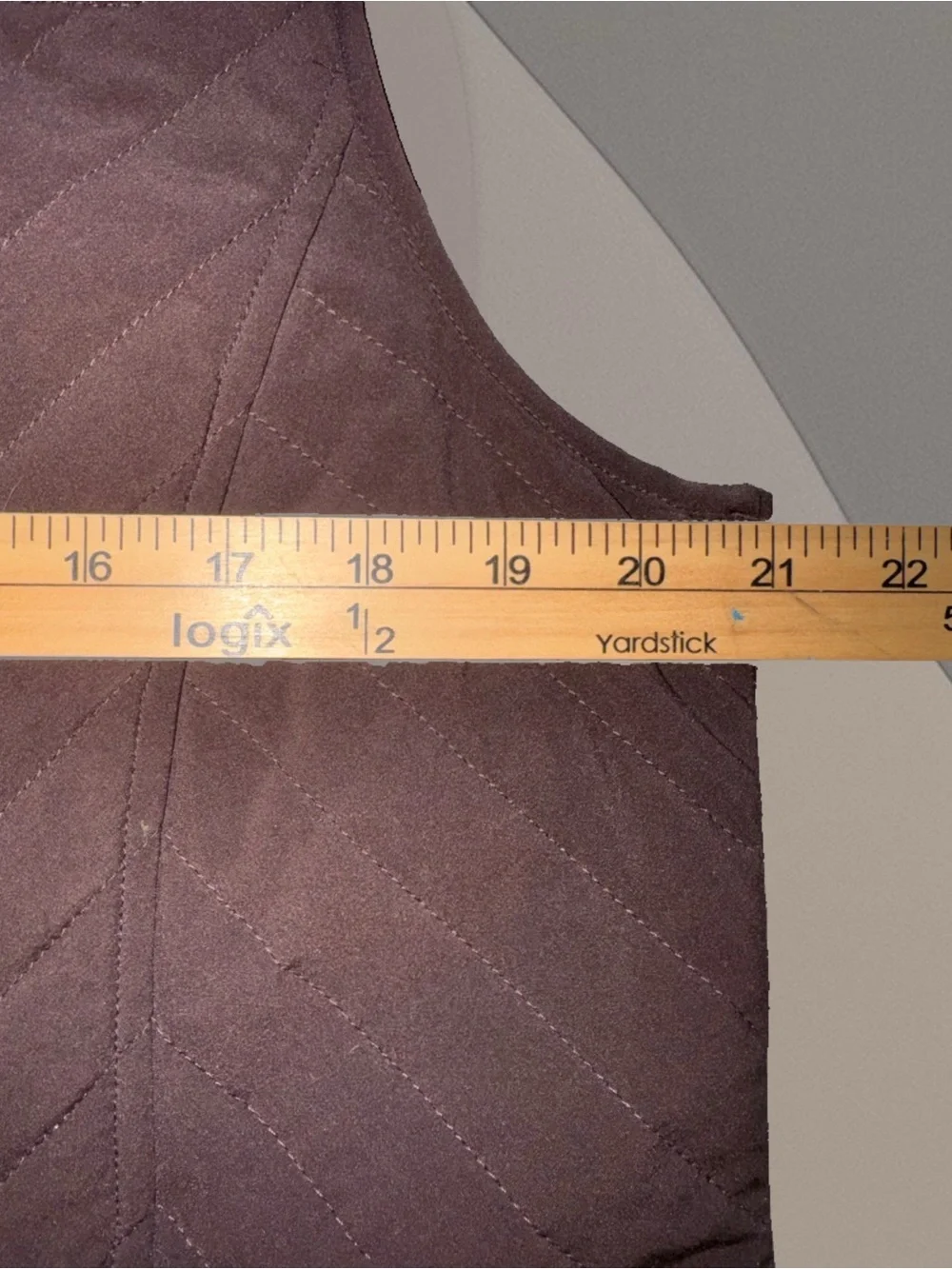 Zenergy By Chico’s Rich Brown Quilted Full Zip Lightweight Vest Size 2 Large